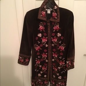 Velvet Embroidered Jacket/Blazer